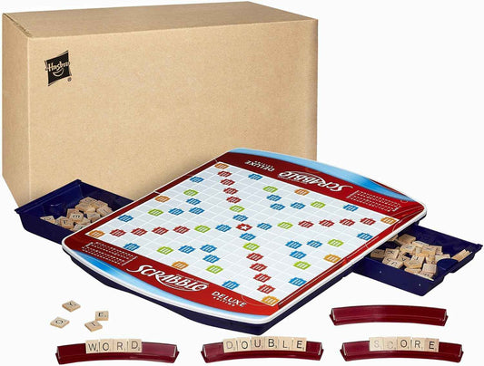 Hasbro Gaming Scrabble Deluxe Edition Board Game,