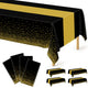 Black Gold Dot - 4pcs 54x108 in