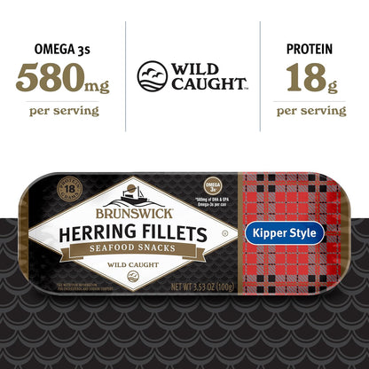 Brunswick_Boneless_Kipper_Style_Herring_Fillets,_3.53_oz_Can_-_18g_Protein_per_Serving_-_Gluten_Free,_Keto_Friendly_-_Great_for_Pasta_&_Seafood_Recipes