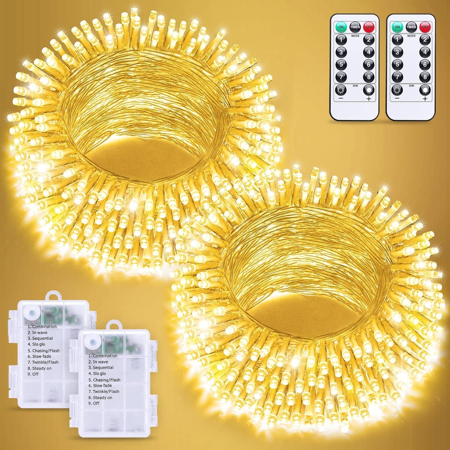 JMEXSUSS_2_Pack_Battery_Operated_Christmas_Lights_with_Remote,__LED_Battery_String_Lights_Outdoor_Indoor,_Warm_White_Twinkle_Light_for_Christmas_Tree_Bedroom_Porch_Garland_Yard_Decor