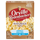Orville Redenbacher's Naturals Microwave Popcorn, Classic Butter & Sea Salt Flavor, 2.69 oz., 6-Count