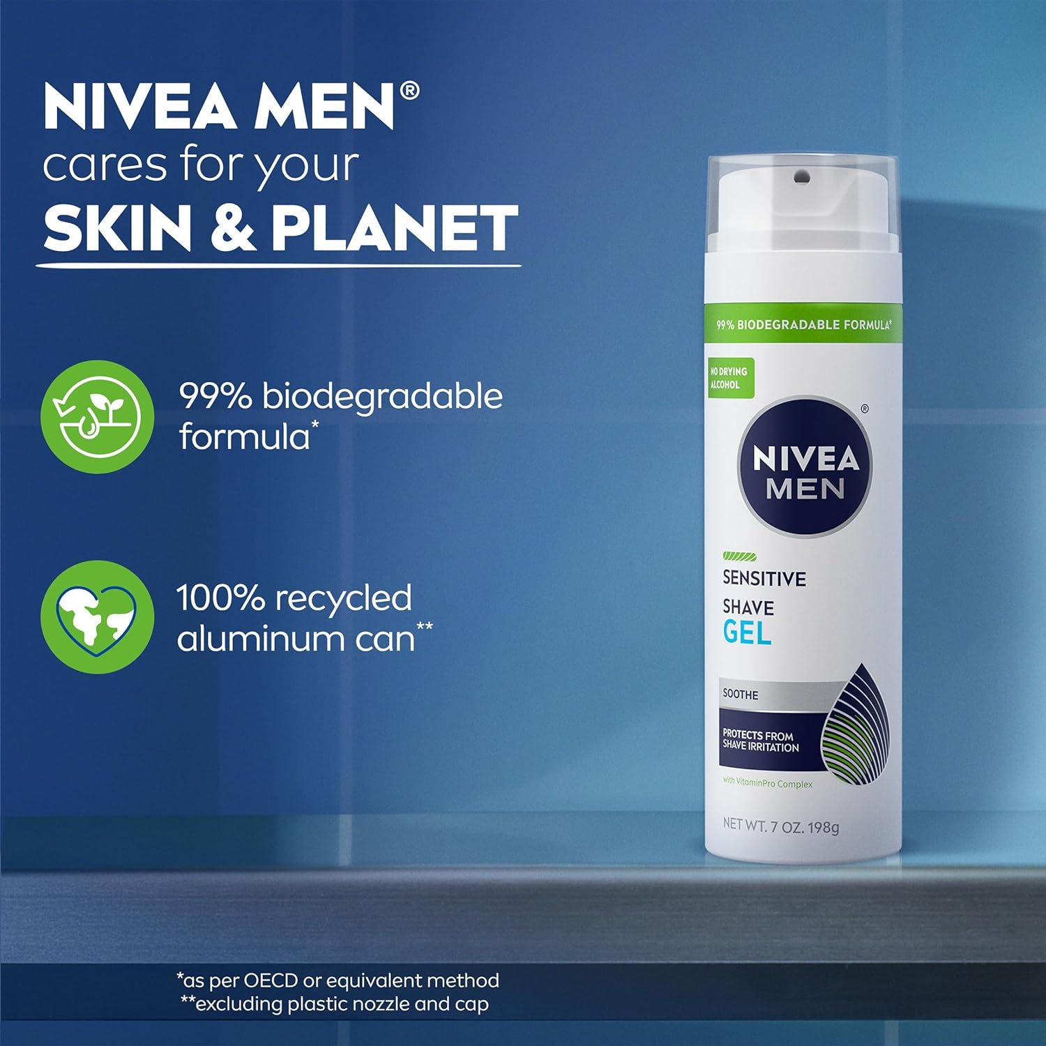 NIVEA_MEN_Sensitive_Shave_Gel,_Shaving_Gel_for_Men_with_Sensitive_Skin,_Enriched_with_VitaminPro_Complex,_7_Oz_Can,_Pack_of_3
