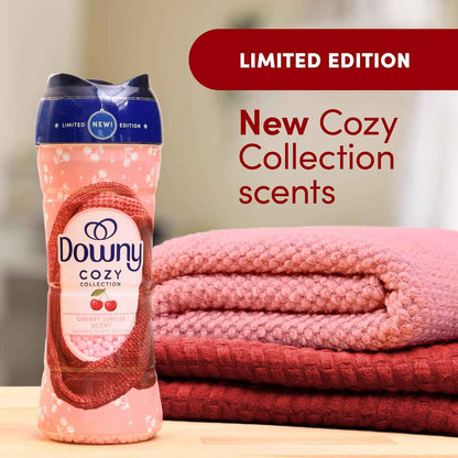 Downy Cozy Collection In-Wash Laundry Scent Booster Beads, Cherry Jubilee Scent, 7.8 oz, Limited Edition Laundry Beads