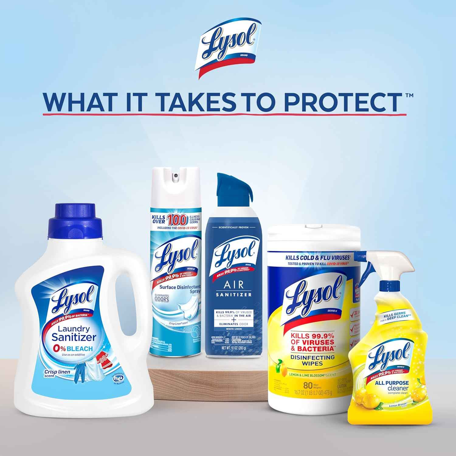 Lysol Disinfectant Spray, Household Essential Cleaning Supplies, Multi-Purpose Room Spray, Antibacterial Sanitizer Spray, Upholstery Deodorizer, Home and Bathroom