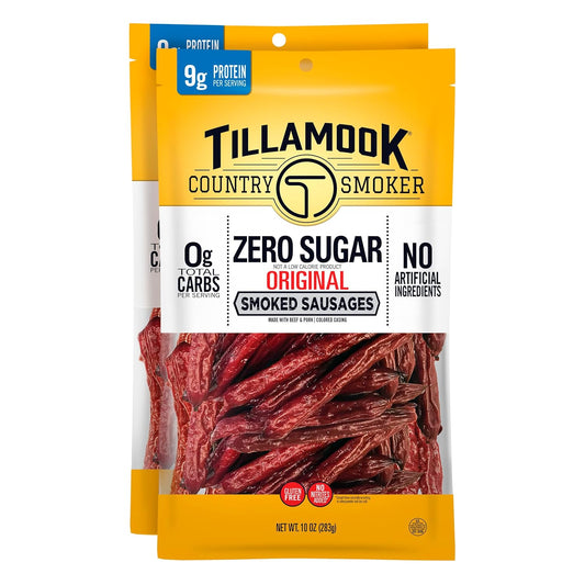 Tillamook_Country_Smoker_Zero_Sugar_Original_Keto_Friendly_Smoked_Sausages,_10_Ounce_(Pack_of_2)