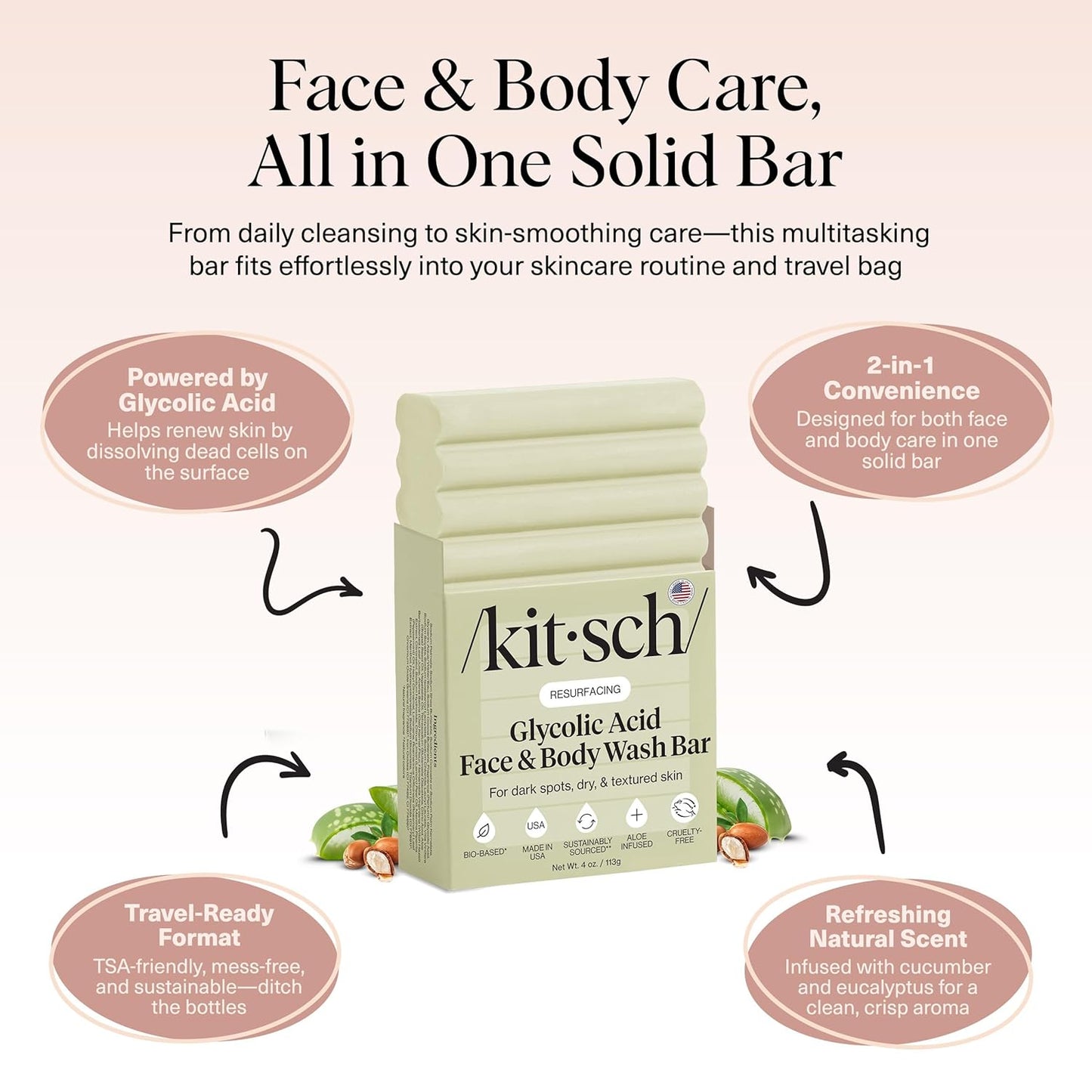 Kitsch_Glycolic_Acid_Face_&_Body_Wash_Bar_–_Resurfacing_Bar_Soap_with_Shea_Butter_for_Smoother,_Brighter_Skin_–_Gentle_Soap_&_Body_Wash_Women_&_Men_Love_–_Cucumber_&_Eucalyptus_Scent_Bath_Soap_-_4_oz