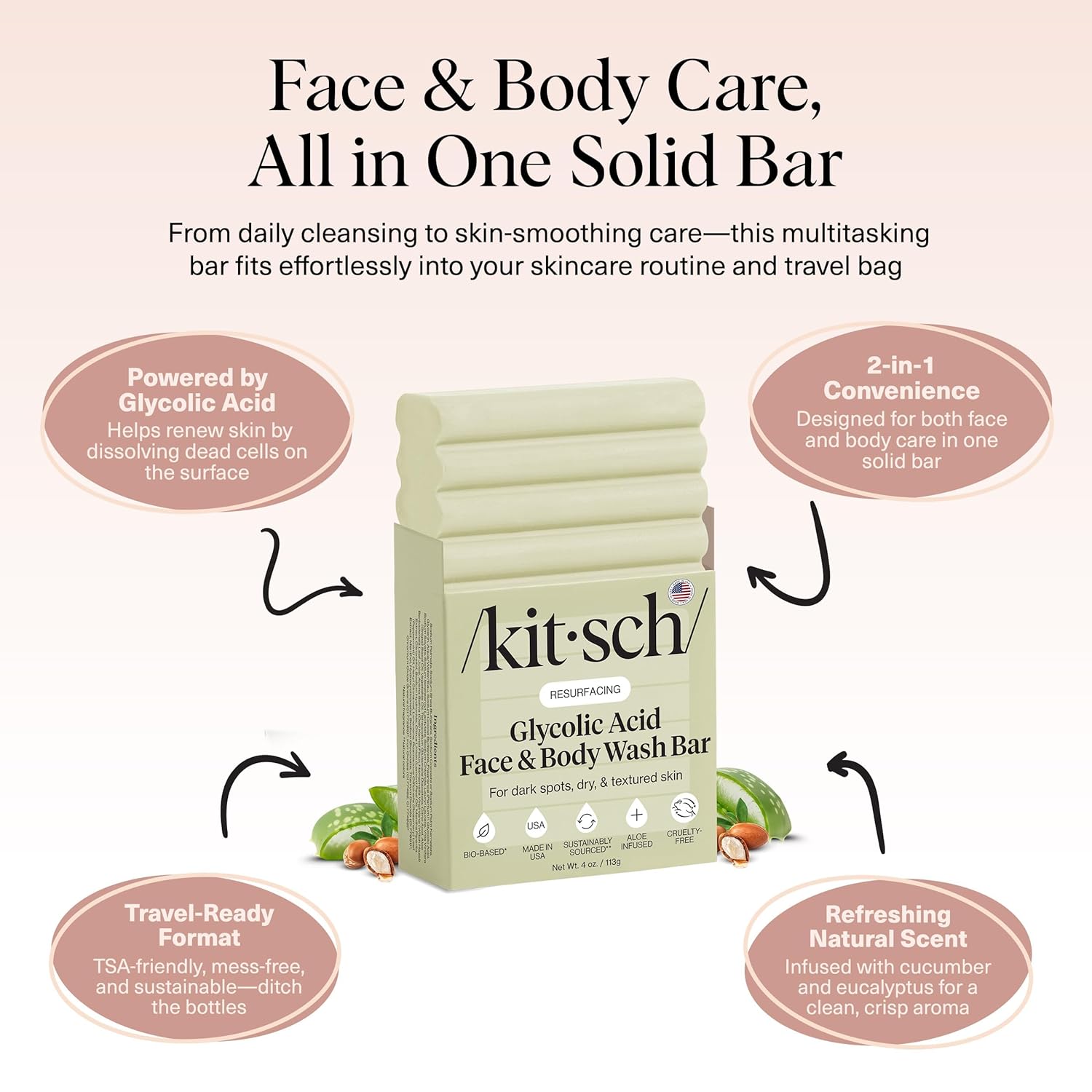 Kitsch_Glycolic_Acid_Face_&_Body_Wash_Bar_–_Resurfacing_Bar_Soap_with_Shea_Butter_for_Smoother,_Brighter_Skin_–_Gentle_Soap_&_Body_Wash_Women_&_Men_Love_–_Cucumber_&_Eucalyptus_Scent_Bath_Soap_-_4_oz