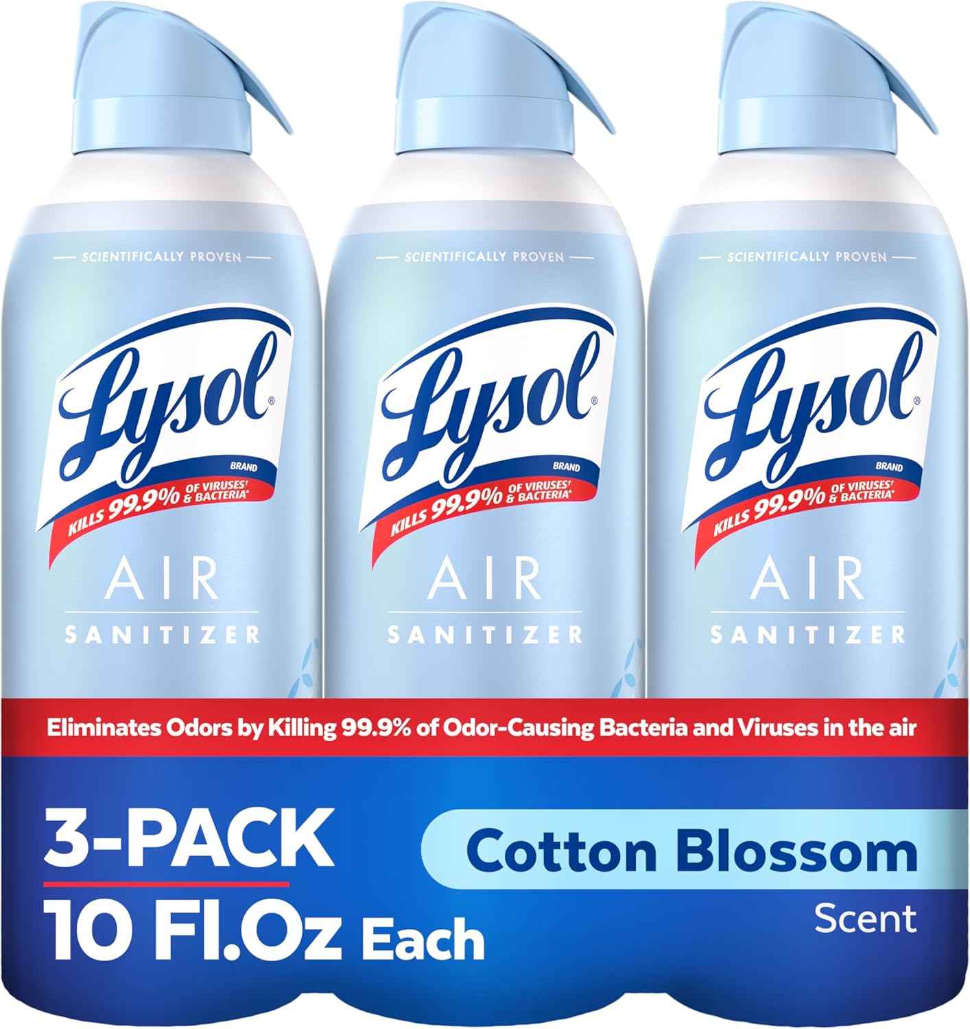 Lysol Air Sanitizer Spray with Bacterial Odor Eliminator for Home & Office, Sanitizing Air Spray, Air Freshener Alternative