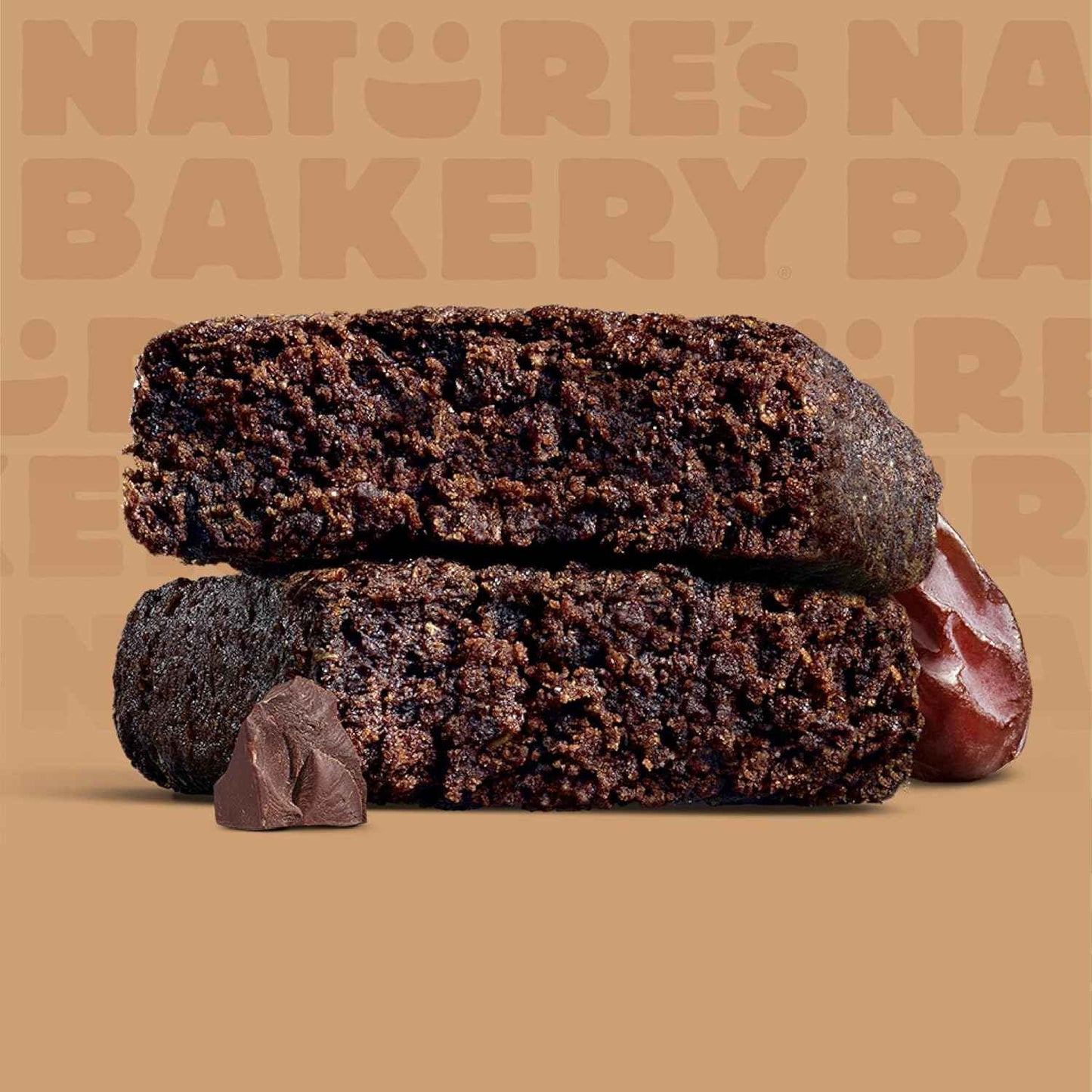 Nature’s Bakery Double Chocolate Brownie Bars, Whole Grains, Dates, and Cocoa, Plant Based, Dairy-Free, Snack Bar