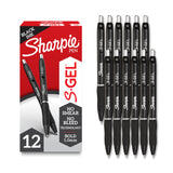 Sharpie S-Gel, Gel Pens, Drawing Pens, Writing Pens, Gel Ink Pens For Journaling, Coloring Pens, Bold Point (1.0Mm), 12 Count