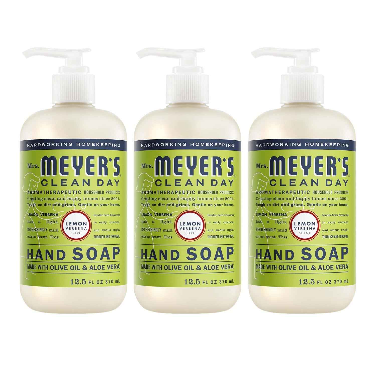 MRS. MEYER'S CLEAN DAY Hand Soap, 12.5 Fl Oz Bottle - 3 Pack