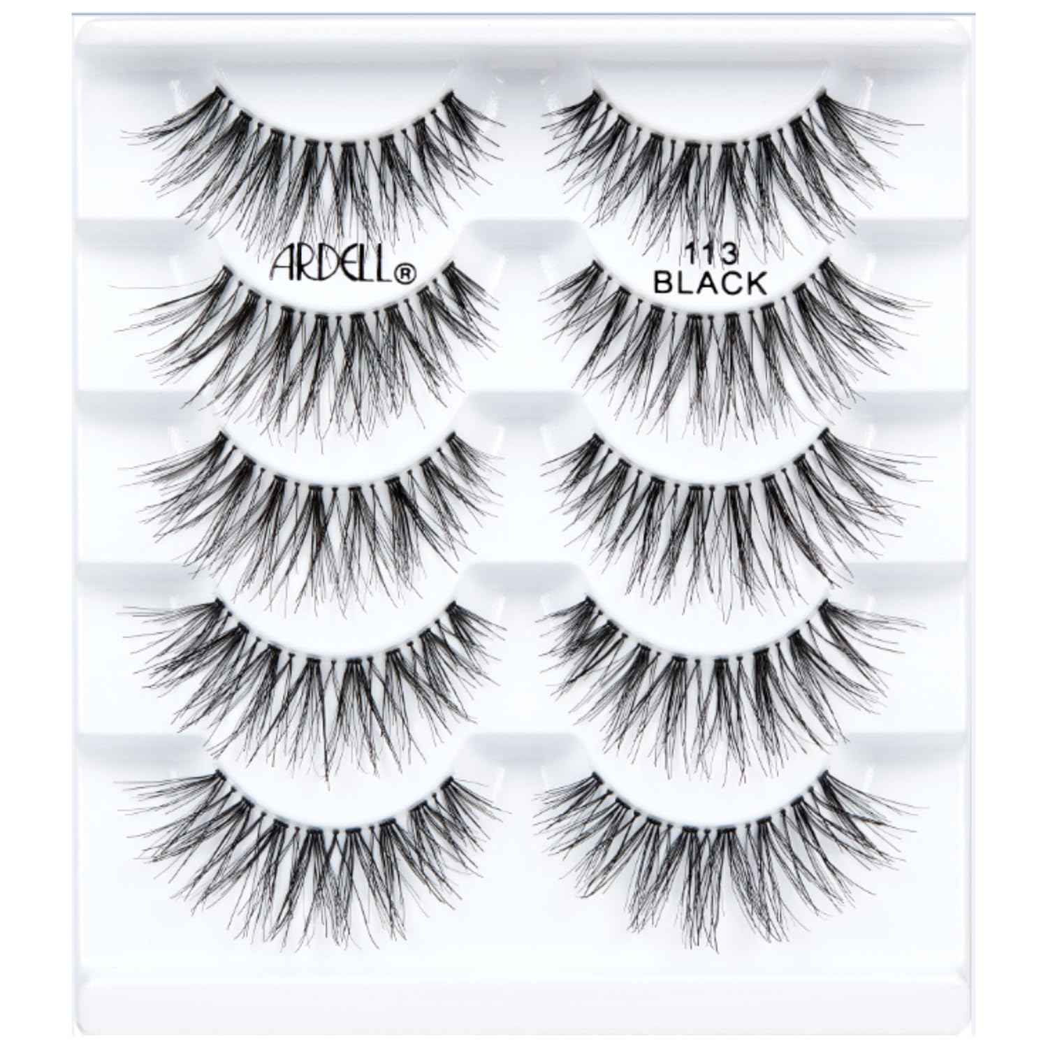 Ardell False Eyelashes 113 – Natural Wispy Strip Lashes, Lightweight & Seamless Invisiband for All-Day Wear