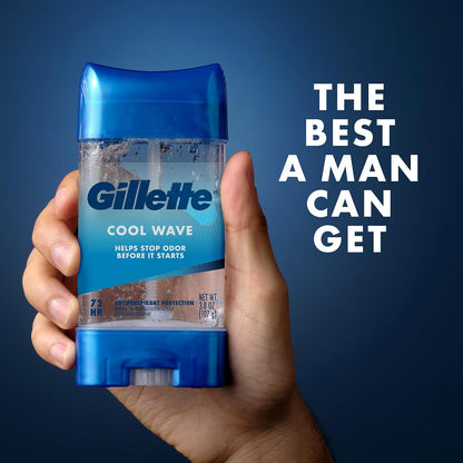 Gillette_Antiperspirant_and_Deodorant_for_Men,_72hr_Clinical_Strength_Sweat_&_Odor_Protection,_Long_Lasting_Freshness,_Anti-White_Mark_Technology,_Clear_Gel,_Cool_Wave_Scent,_3.8_oz_(Pack_of_4)
