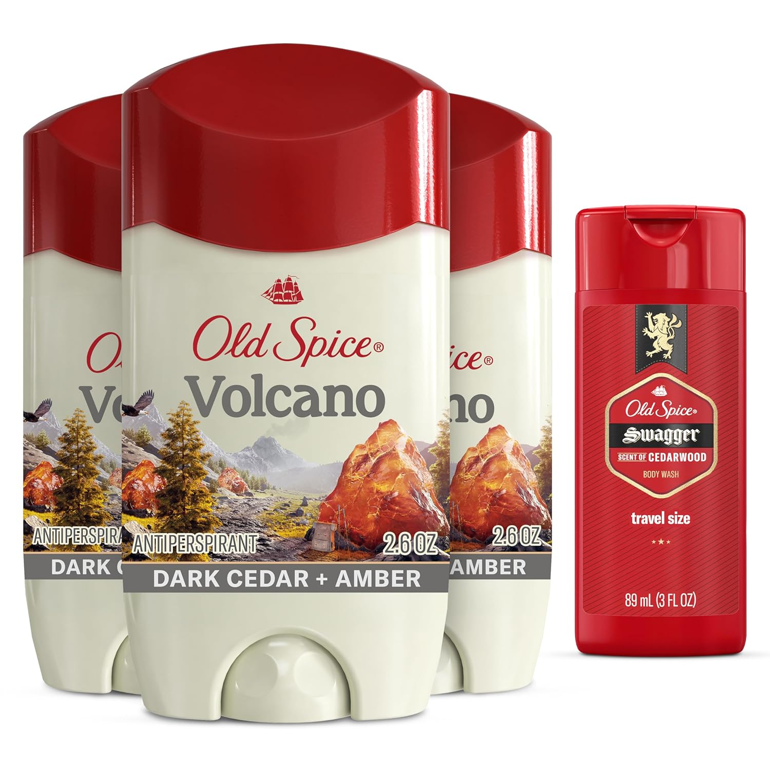 Old_Spice_Men's_Antiperspirant_&_Deodorant_Volcano_with_Charcoal,_2.6oz_(Pack_of_3)_with_Travel-Size_Swagger_Body_Wash