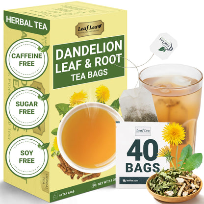 Dandelion Leaf & Root Tea - 40 Tea Bags (Pack of 1)
