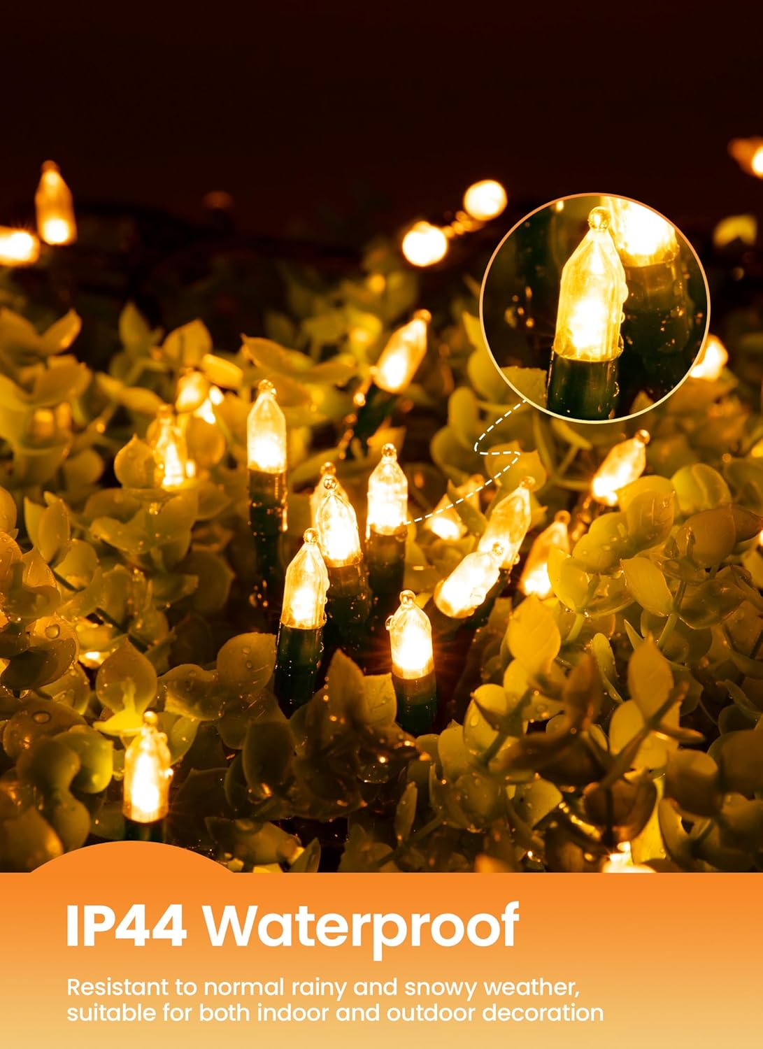 Brightown_LED_Christmas_Mini_Lights,_39Feet_100_LED_Clear_Bulbs_String_Lights_with_8_Light_Modes,_Connectable_Fairy_Lights_Plug_in_for_Outdoor_Xmas_Trees_Garland_Wreath_Holiday_Decorations,_Warm_White