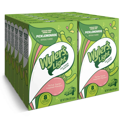 Wyler's Light Singles To Go Powder Packets, Water Drink Mix, 96 Servings, 8 Count x Pack of 12