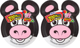 Hefty Zoo Pals Party Edition Paper Plates for Kids, Assorted Animal Designs, 7.75 Inches with Two Dipping Compartments