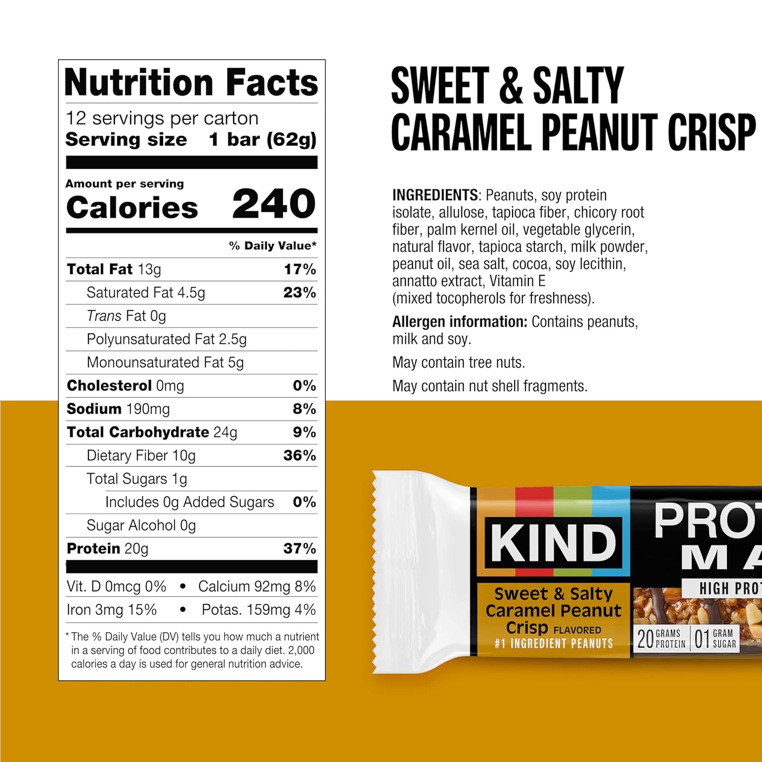 KIND_Protein_MAX_Bars_Variety_Pack,_Gluten_Free,_Low_Sugar,_High_Fiber_Snacks,_Crispy_Chocolate_Peanut_Butter,_Sweet_&_Salty_Caramel_Peanut,_Raspberry_Cocoa,_Dark_Chocolate,_20g_Protein,_12_Count