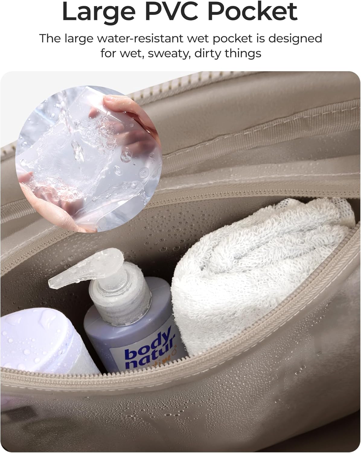 BAGSMART_Gym_Bag_for_Women,_Duffle_Bag_for_Travel_with_Wet_Pocket,_Lightweight_Carry_on_Weekender_Duffel,_Water_Resistant