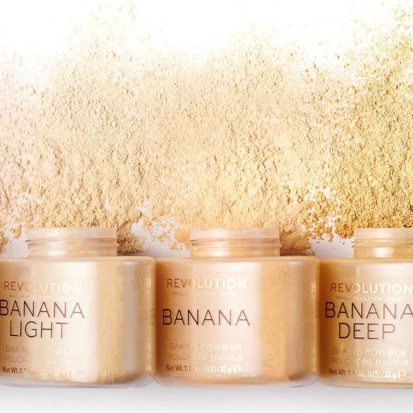 Revolution, Loose Baking Powder, Makeup Setting Powder, Long-Lasting Coverage, Mattifies & Reduces Shine