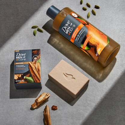 DOVE_MEN_Moisturizing_Body_Wash_|_#1_Dermatologist_Body_Wash_for_Men,_Sulfate_Free,_Paraben_Free,_&_Dye_Free_|_Sandalwood_+_Cardamom_Oil,_26oz