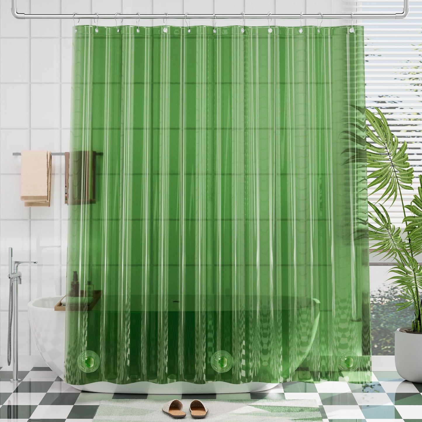 Clear - Pine Green - 72"W x 72"L (Pack of 1)