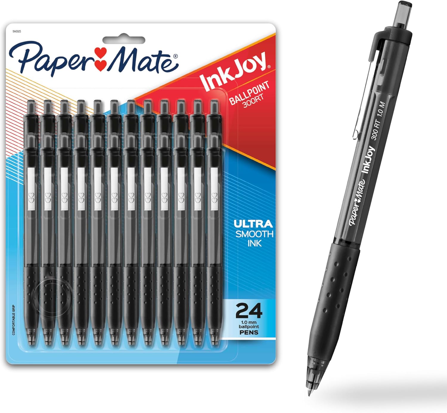 Paper_Mate_InkJoy_300RT_Retractable_Ballpoint_Pens,_Medium_Point_(1.0mm),_Black,_24_Count