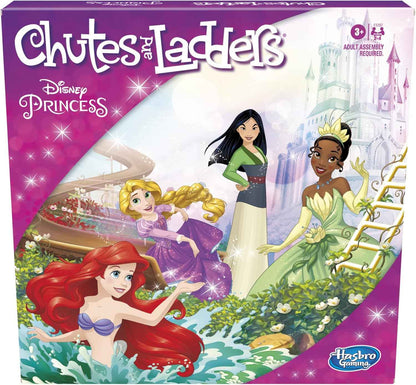 Hasbro Gaming Chutes and Ladders: Disney Princess Edition Board Game for Kids Ages 3 and Up, Easter Gifts for Boys and Girls, Preschool Game for 2-4 Players (Amazon Exclusive)