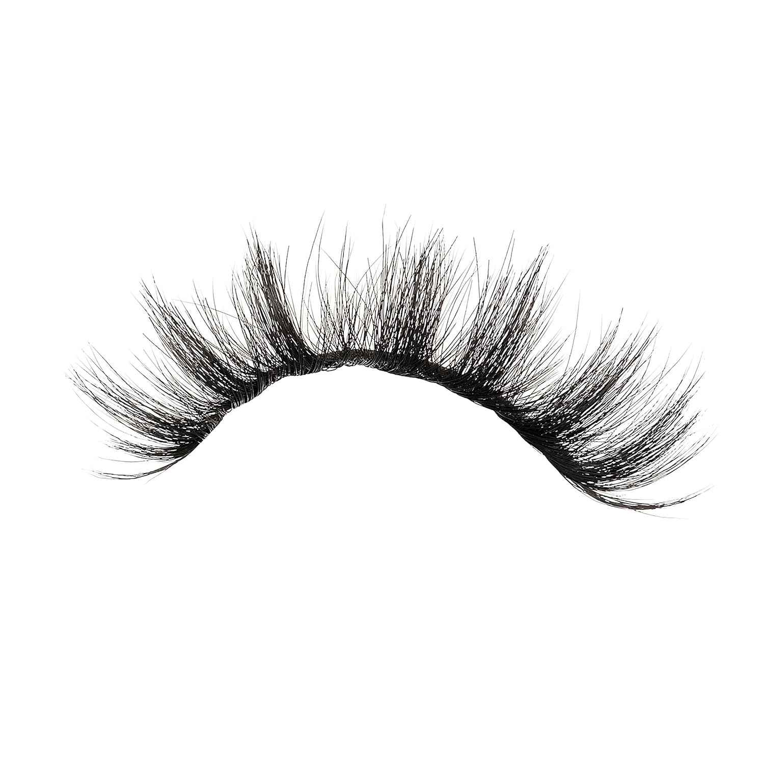 KISS Matte Black, False Eyelashes, 16mm, Includes 1 Pair Of Lash, Easy to Apply, Reusable Lash Clusters