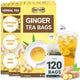 Ginger Tea - 120 Tea Bags (Pack of 3)