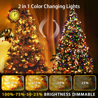 JMEXSUSS_200_LED_Christmas_String_Lights_Outdoor_Waterproof,_66ft_Color_Changing_String_Lights_Plug_in,_Warm_White_&_Multicolor_Christmas_Lights_for_Trees_Yard_Wedding_Xmas_Party