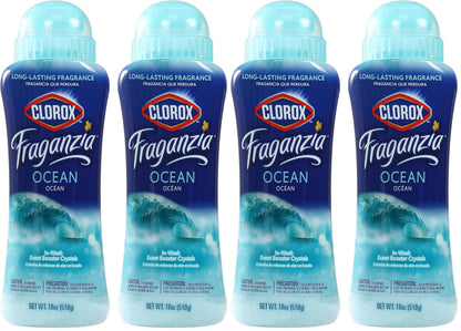 Clorox Fraganzia Laundry Scent Booster Crystals, In-Wash Fragrance Beads for Fresh-Smelling Clothes & Linens, Safe for All Fabrics & Colors, Easy-Pour Bottle