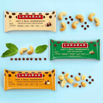 Larabar Peanut Butter Chocolate Chip, Fruit and Nut Bars, Gluten Free and Vegan