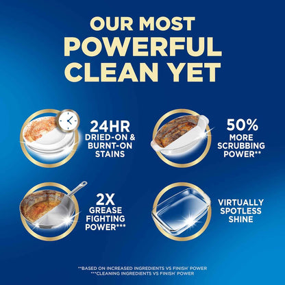 Finish Ultimate Quantum Dishwasher Pods, New & Improved Formula, Dishwasher Detergent Dish Soap, Removes Burnt-On & Dried-On Stain, Fresh Scent
