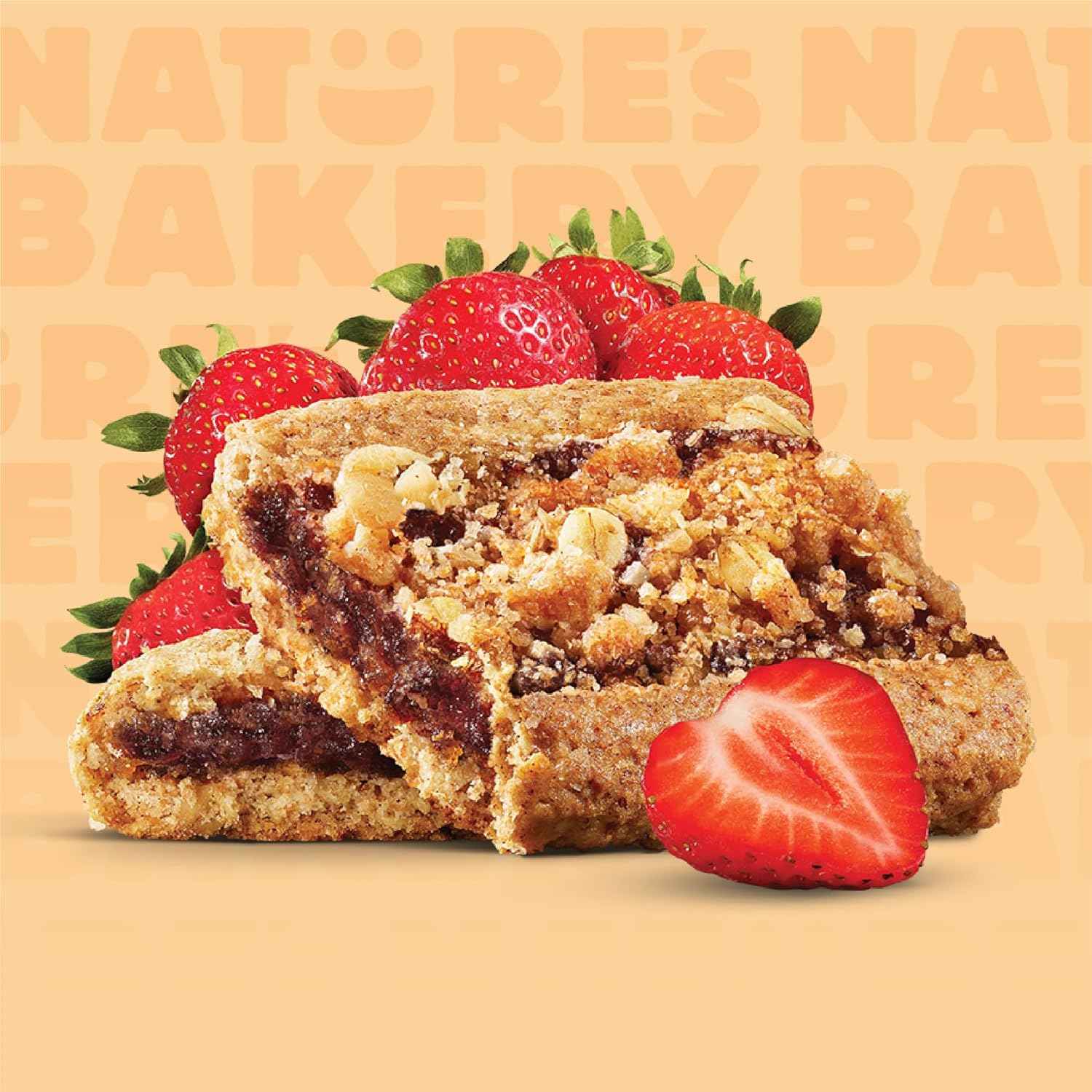 Nature’s Bakery Oatmeal Crumble Bars, Real Fruit, Vegan, Non-GMO, Breakfast bar