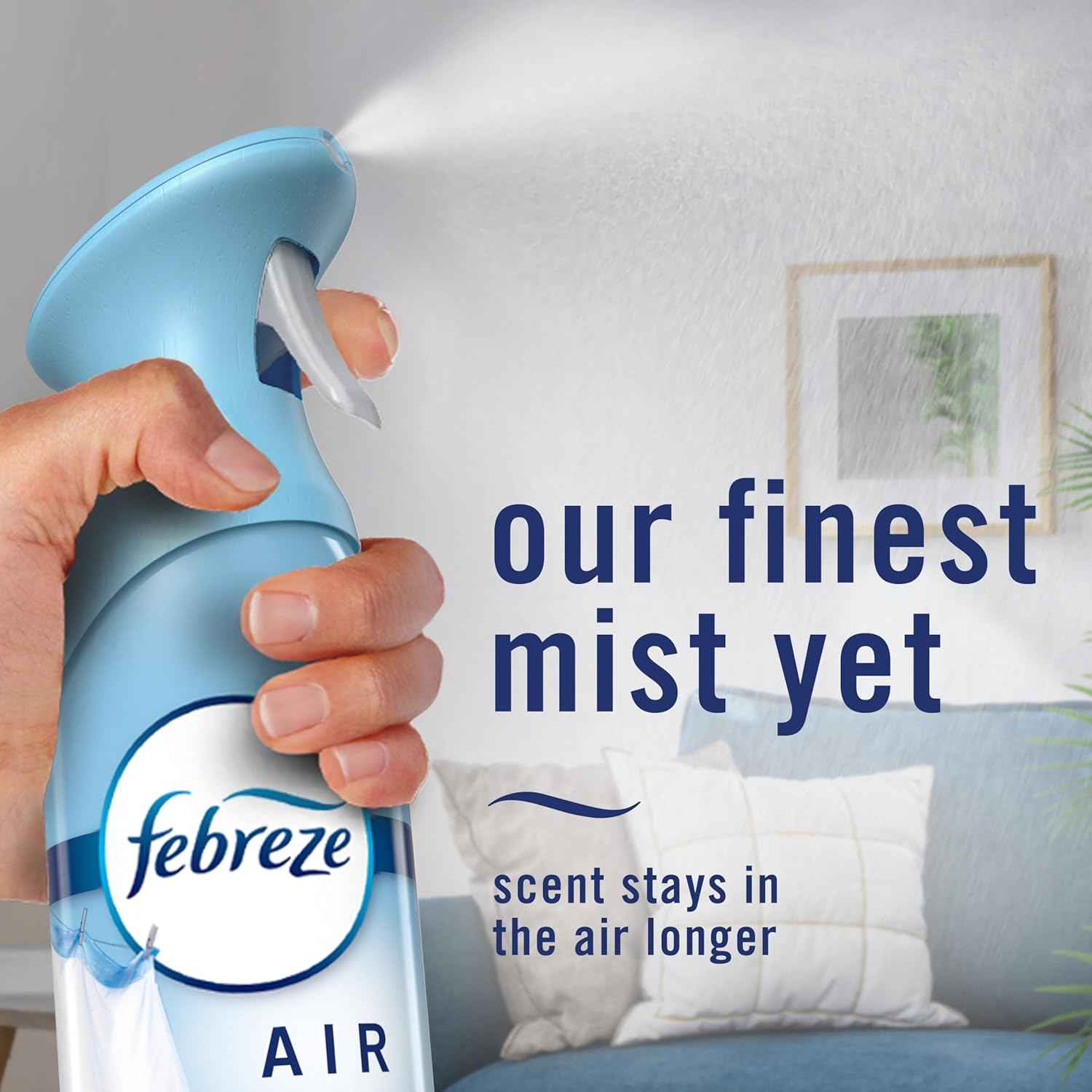 Febreze Air Mist, Air Freshener Spray, Odor Fighting Room Spray, Deodorizer for Home Bathroom Kitchen Office Apartment Dorm Room Classroom, Hawaiian Aloha, 8.1oz, 6ct