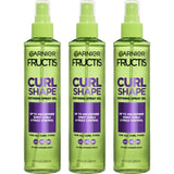Garnier Fructis Style Curl Shape Defining Spray Hair Gel, Strong Hold Frizz Control for Curly, Wavy, and Coily Hair, Nourishing Formula, 8.5 fl oz
