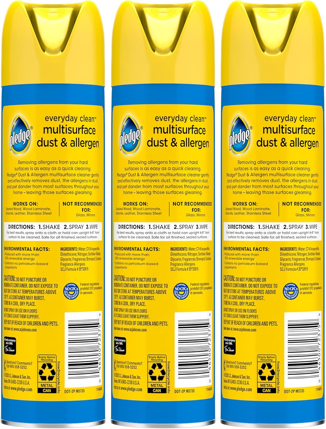 Pledge_Dust_&_Allergen_Multisurface_Cleaner,_Aerosol_Spray,_Lemon_Scent,_9.7oz_(Pack_of_3)