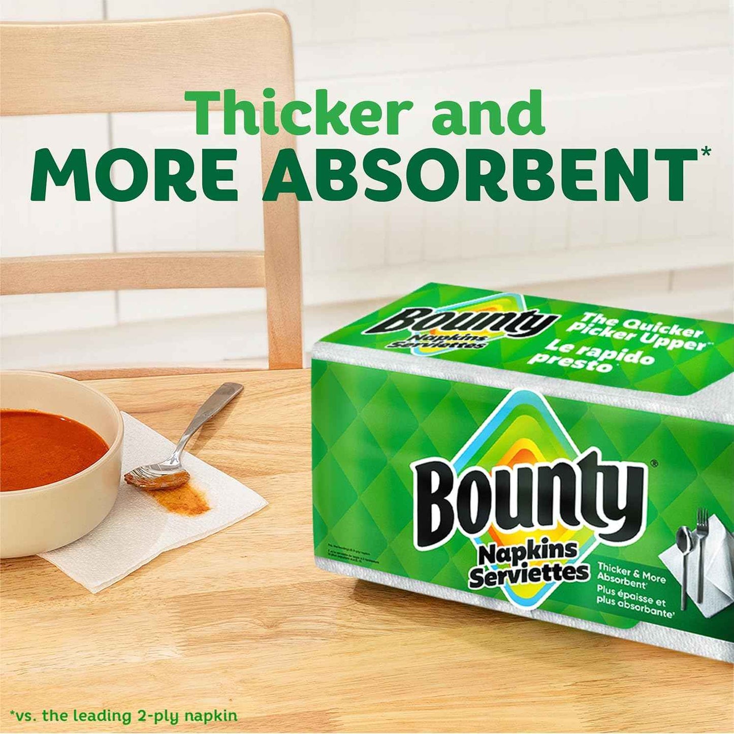 Bounty Paper Napkins, White
