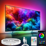 Tv Led Backlight, Maylit 8.2ft Led Strip Lights for 40-60in Tv, USB Powered Tv Lights kit with Remote, Lighting for Room Decor
