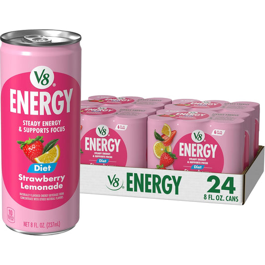 V8_Energy_Diet_Strawberry_Lemonade_Juice_Energy_Drink,_8_fl_oz_Can_(6_Pack)_(Case_of_4)