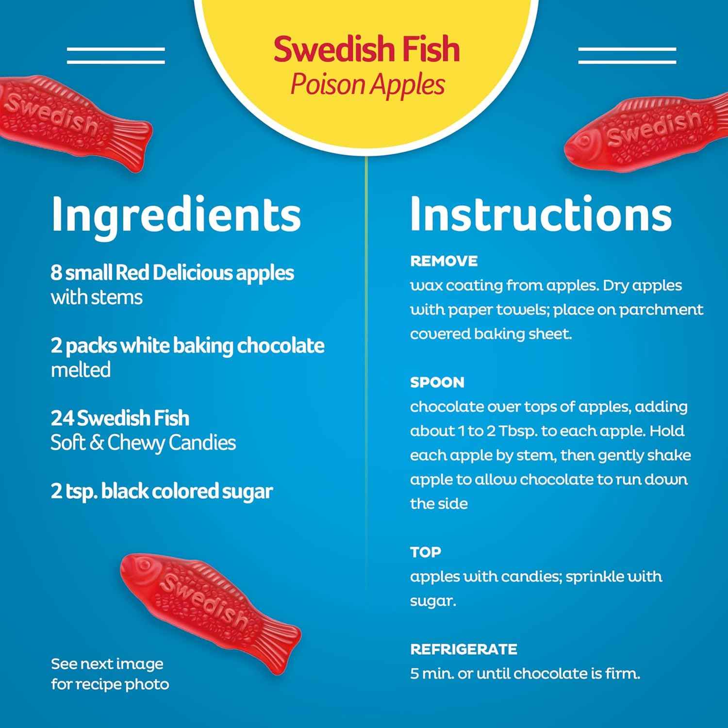 SWEDISH FISH Soft & Chewy Gummy Candy, Bulk Candy, 5 lb