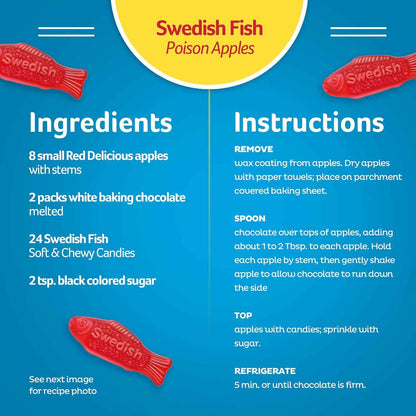 SWEDISH FISH Soft & Chewy Gummy Candy, Bulk Candy, 5 lb