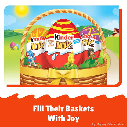 Kinder Joy Eggs, Treat Plus Toy, Chocolatey Wafer Bites, Individually Wrapped, 15 Count, 10.5 oz