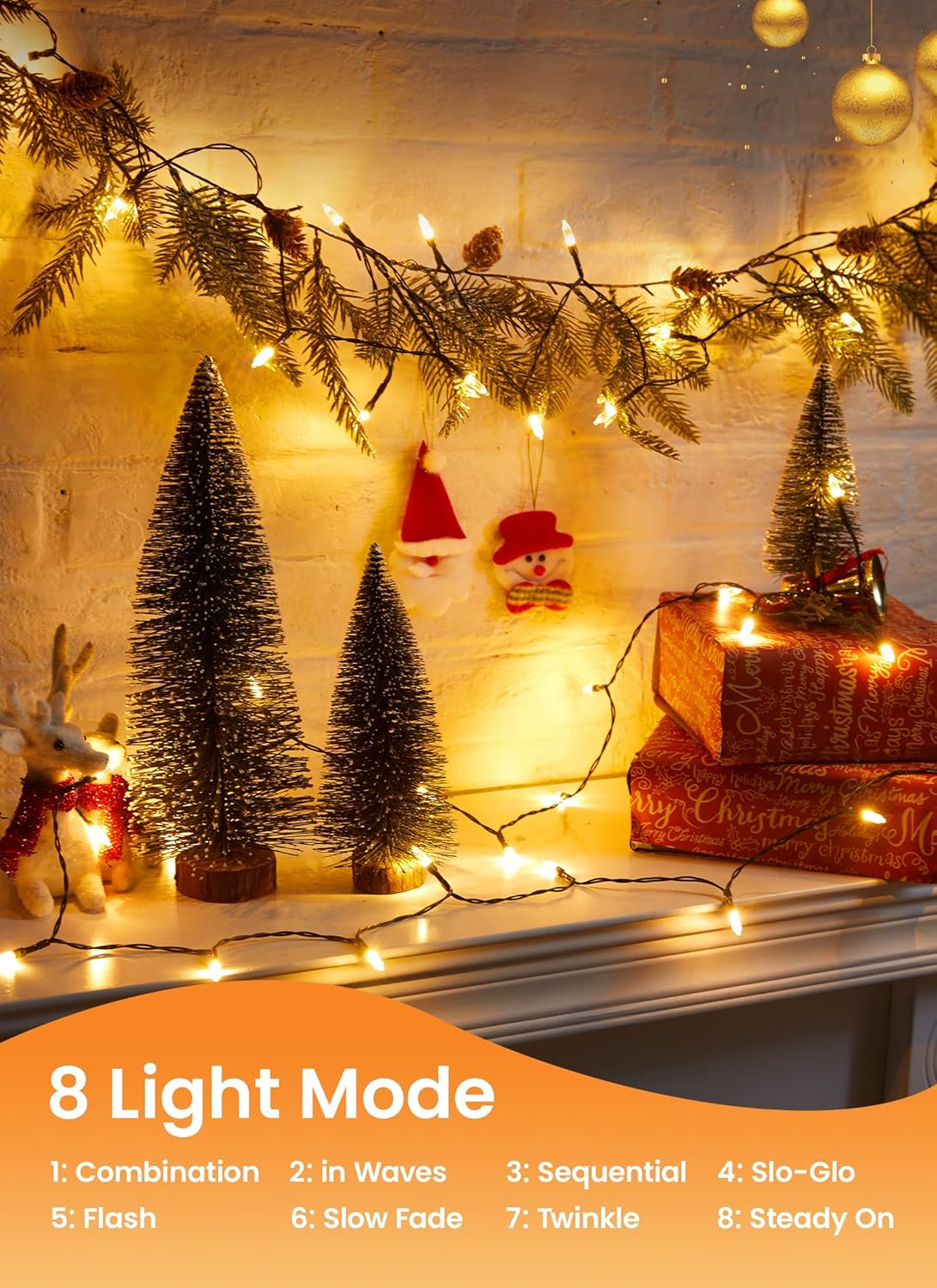 Brightown_LED_Christmas_Mini_Lights,_39Feet_100_LED_Clear_Bulbs_String_Lights_with_8_Light_Modes,_Connectable_Fairy_Lights_Plug_in_for_Outdoor_Xmas_Trees_Garland_Wreath_Holiday_Decorations,_Warm_White