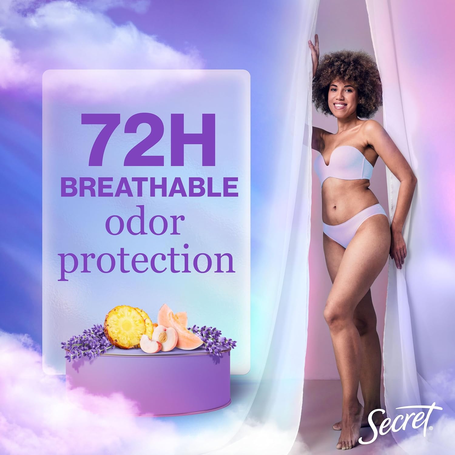 Secret_Fresh_Antiperspirant_Deodorant_for_Women,_72hr_Breathable_Sweat_&_Odor_Protection,_Instant_Freshness_&_Gentle,_PH_Balancing_Minerals,_Clear_Gel,_Relaxing_Lavender_Scent,_3.4_oz