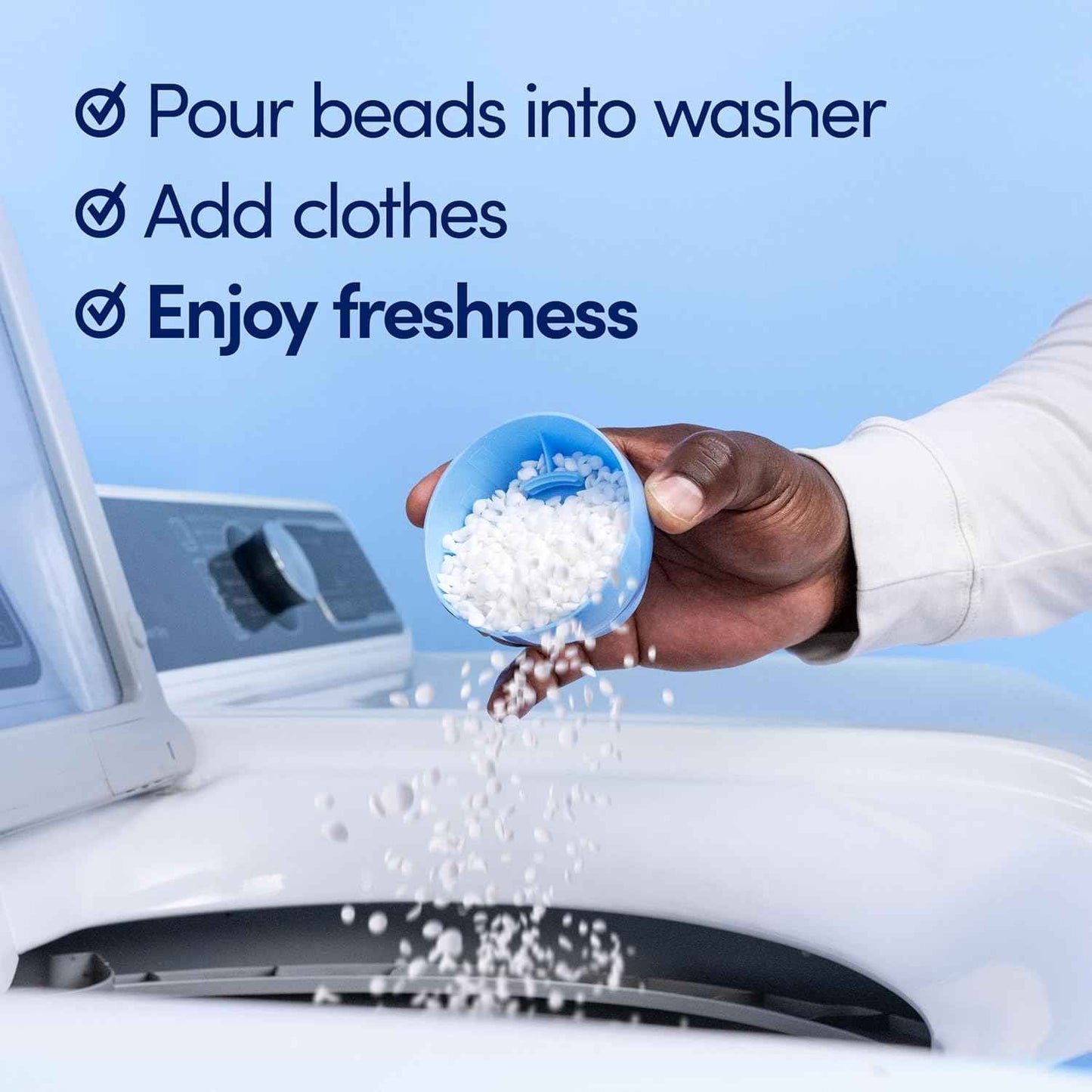 Downy Light Laundry Scent Booster Beads, In-Wash Fabric Beads Designed To Be Gentle With A Light Boost Of Scent, No Heavy Perfumes