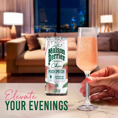 Maison Perrier Chic Sparkling Beverage, Low Calorie, Mocktails, 12-Pack