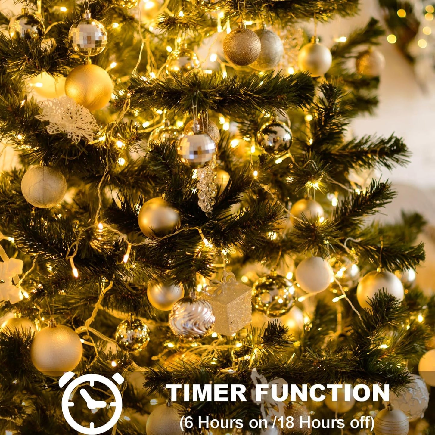 4_Pack_Battery_Christmas_Light_String_16.5Ft_50_LED_Clear_Wire_Sting_Lights_Christmas_Tree_Wrapped_Lights_Timer_8_Modes_Auto_On/Off_Christmas_Fairy_Lights_for_Indoor_Outdoor_Patio_Wreath_Garden_Deck